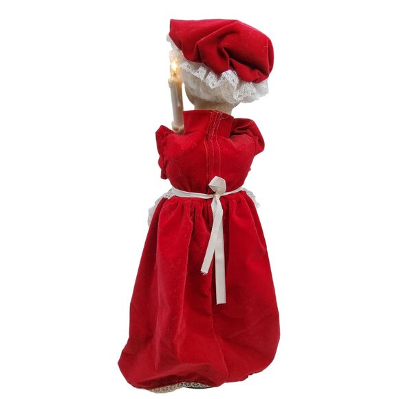vintage happy christmas motion animated figurine mrs. santa - Picture 5 of 6
